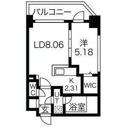 アークネスト円山の物件間取画像